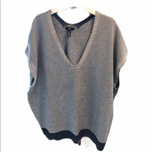Gap v-neck sleeveless poncho sweater